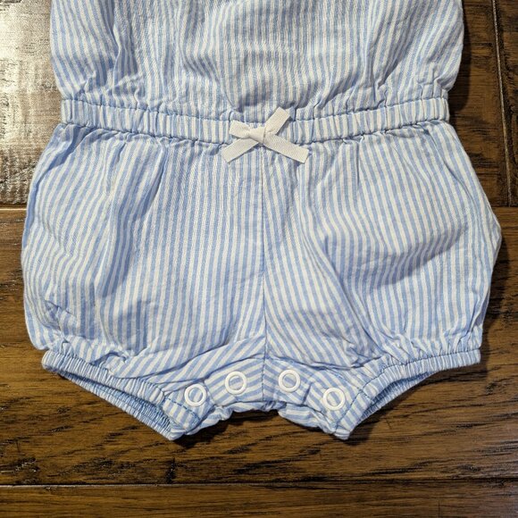 New Carter's romper blue and white stripes size newborn - Picture 3 of 6
